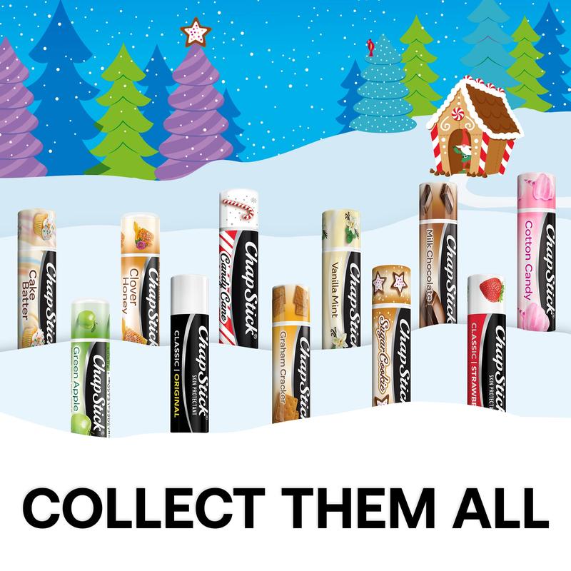 12 Days of ChapStick Holiday Advent Calendar – 12 Classic, Strawberry & Seasonal Lip Balms! Perfect Christmas Gift!