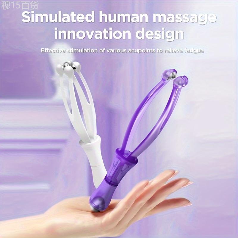 1pc 360° Rolling Steel Ball Finger Massager For Fibromyalgia, Hand Spa Roller Massage Tool For Stress And Fatigue Relief Body Care Comfort