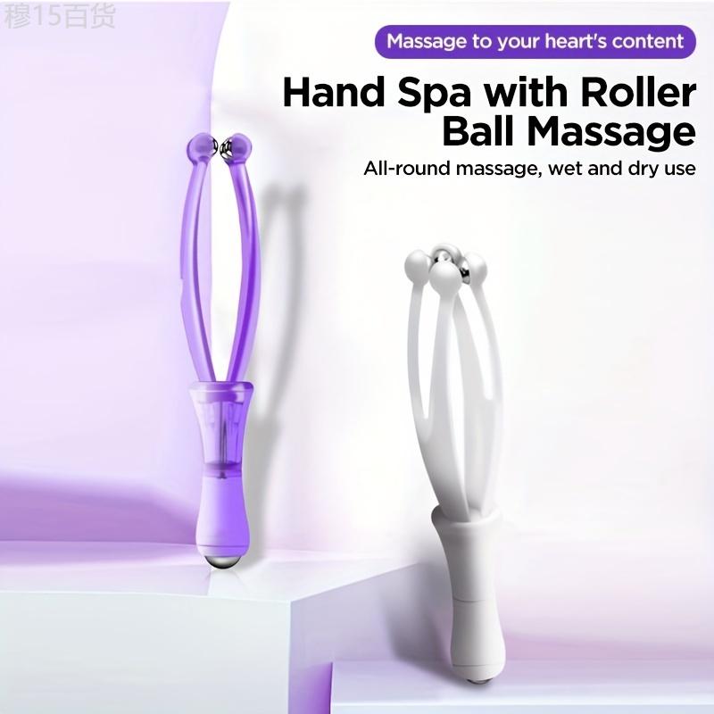 1pc 360° Rolling Steel Ball Finger Massager For Fibromyalgia, Hand Spa Roller Massage Tool For Stress And Fatigue Relief Body Care Comfort