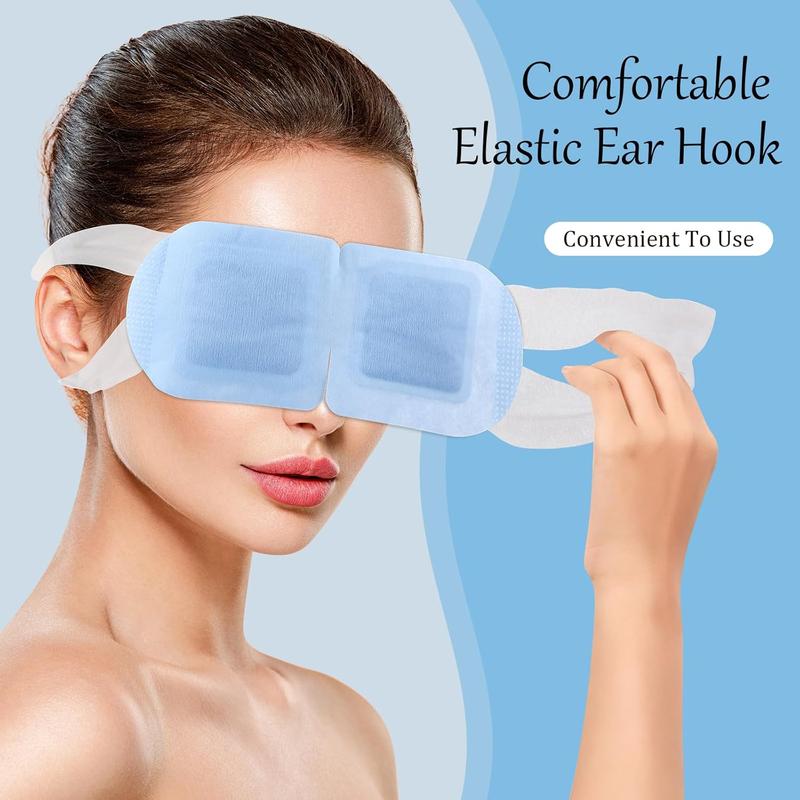 Warm Compress Eye Mask - Your Eye Care Solution! 10 packs steam eye masks disposable. Self heated for dry eyes. Warming compresses. Sleeping and travel essentials. Self heating eye masks for SPA. Relieve eye fatigue and stress.