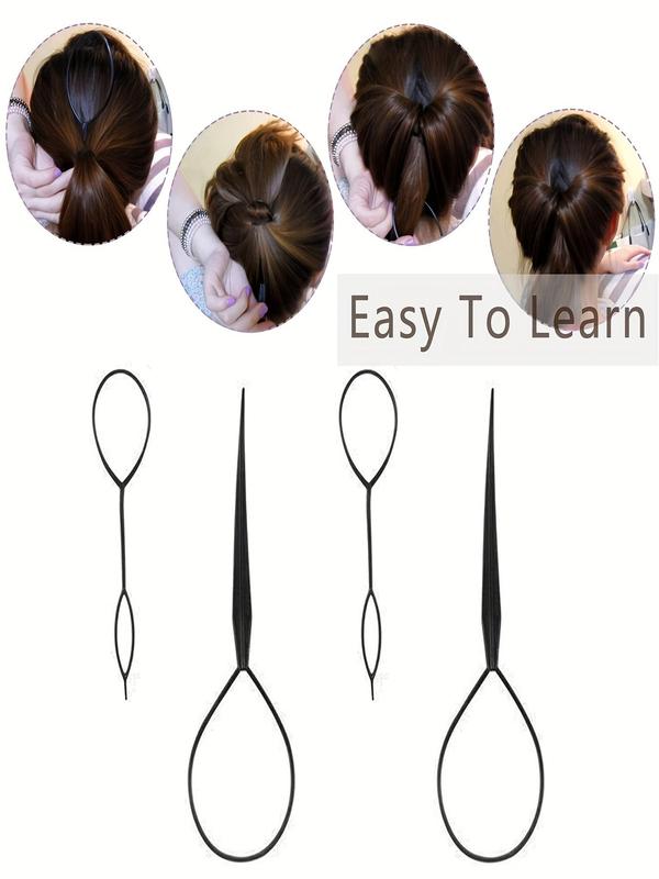 6pcs Hair Styling Accessories Kit, Bun Maker Hair Braid Tool for Making Diy Hair Style, Magic Hair Twist Styling Accessories for Girls and Women