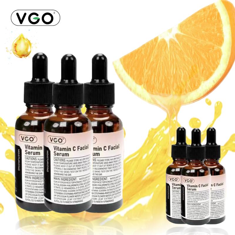 VGO Vitamin C Face Serum 30ml Vitamin E 60ml  Snail Mucin 92% Moisturising Cream   for dry and sensitive skin Reduces fine facial lines Cleansing Moisturising Skin Care Hyaluronic Acid Skin Repair Comfort Gentle Hydration