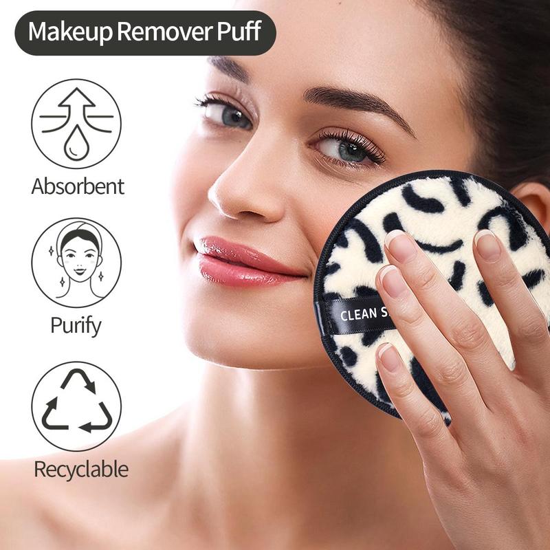 Reusable Makeup Remover Face Wash Cleaning Sponge, 6pcs Soft & Breathable Makeup Remover Puffs, Professional Washing Tool for Women, Cleansing Accessories for Daily Use