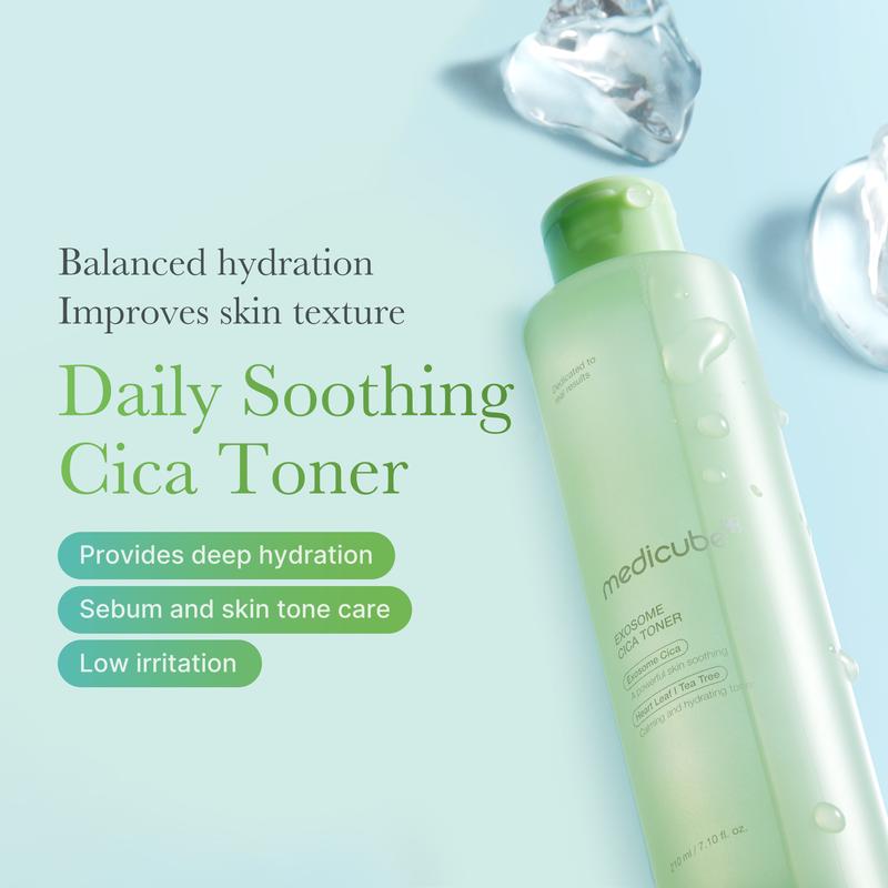 [Official Shop] Exosome Cica Soothing SET | Exosome Cica Calming Toner Pads, Toner, Ampoule, Cream | Skin Repair Soothing