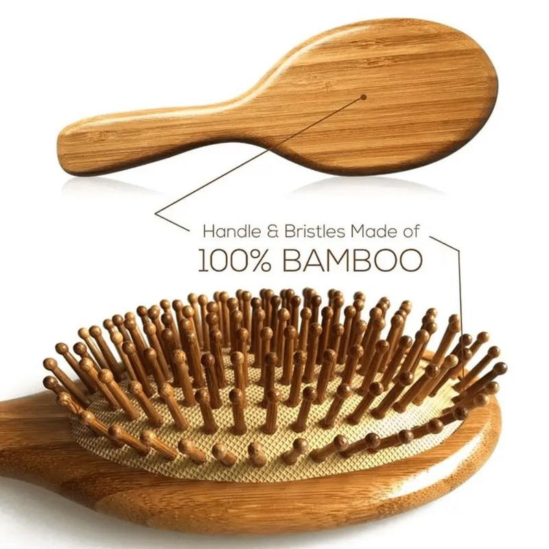 Natural Bamboo Haircare Hair Comb, Stimulate Hair Growth & Enhance Scalp Health Massage Comb for Women & Men, Professional Heatless Styling Tools for Summer Gift, Christmas Gift