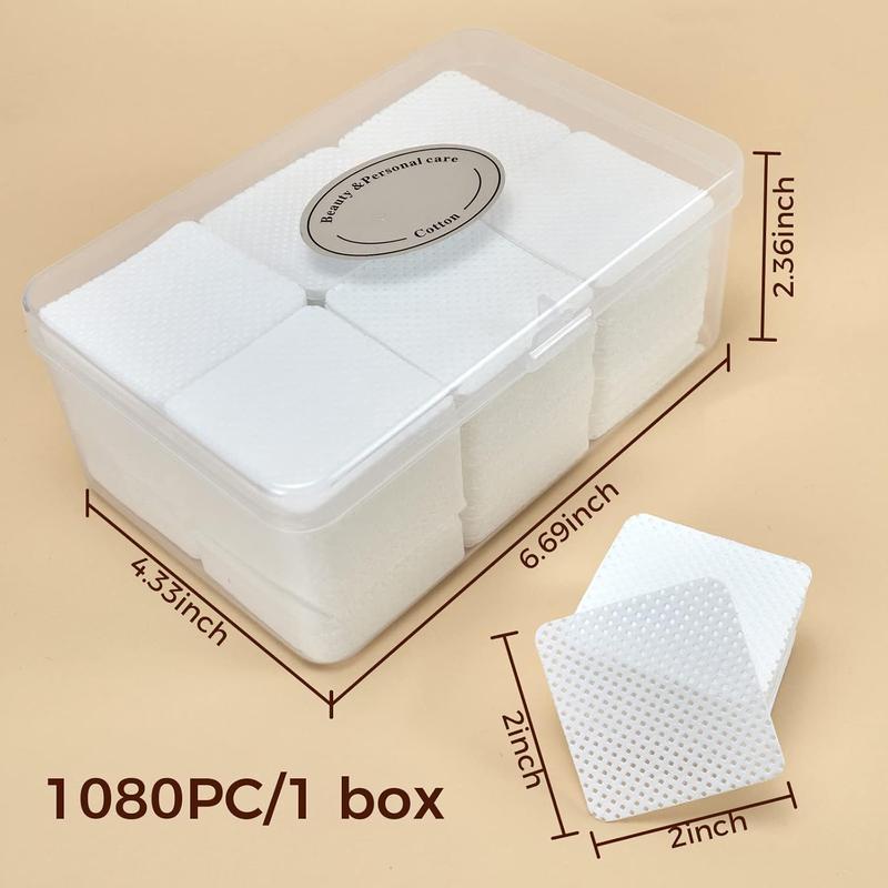 1100PCs lint free nail wipes-soft polish remover pads with case, DIY nail art supplies