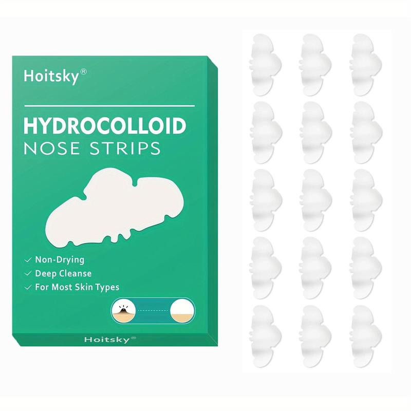 Hydrocolloid Nose Strips, 1 Box Deep Cleansing Nose Pore Strips, Facial Skin Care Product for Women & Men