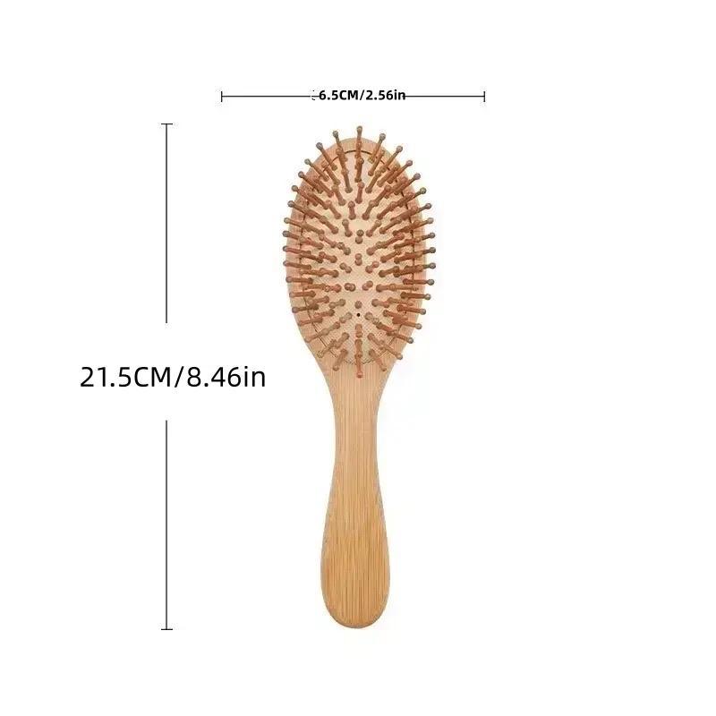 Natural Bamboo Haircare Hair Comb, Stimulate Hair Growth & Enhance Scalp Health Massage Comb for Women & Men, Professional Heatless Styling Tools for Summer Gift, Christmas Gift