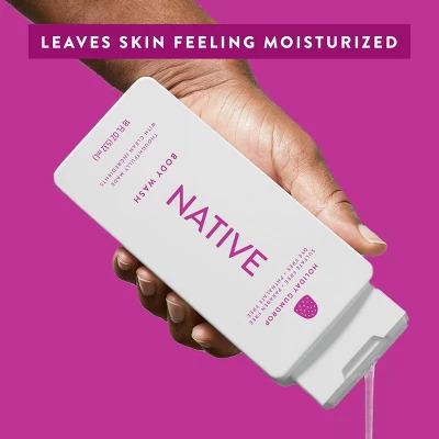 Native Limited Edition Body Wash - Holiday Gumdrop - Sulfate Free - 18 fl oz Body Care Aroma Blend Lemon Scent Sugar Winter Comfort Skin Repair Cleanser