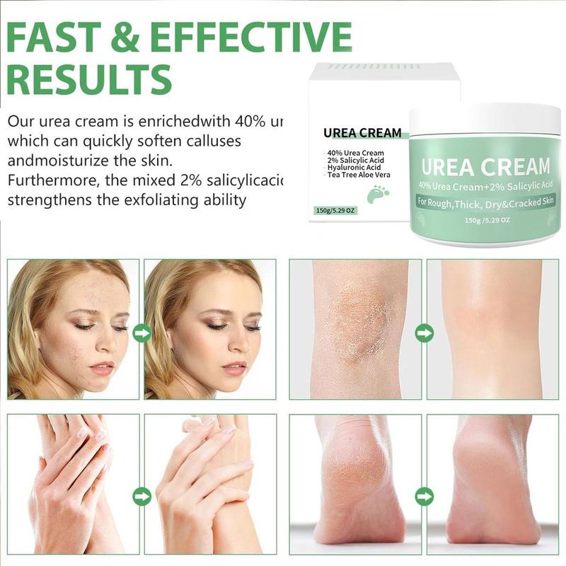 [ONLY $9.99] Urea Cream 40% &2% Salicylic Acid 5.29 oz, Foot Cream and Hand Cream Maximum Strength,Deep Moisturizes, Callus Removerd