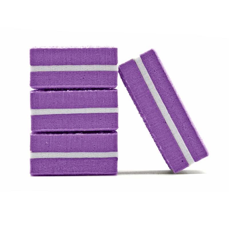 Nail Buffer Mini Size 50pc Purple PrettyClaw 100 180 White Grit Foam Professional Acrylic Nail Buffers Double Sided Nail Buffer for Nails Mini Sanding Blocks Nail Care Manicure Nail Tech Nail Supplies Gel Nails Pedicure Disposable Gel-X Nail Art Cutics