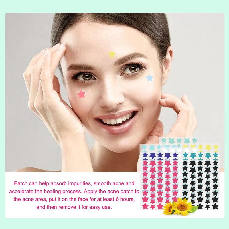 Star Pattern Acne Patches, 240pcs box Hydrocolloid Acne Cover Stickers, Facial Acne Care Products for Women & Girls