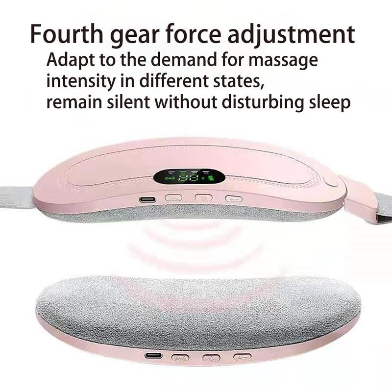 Portable Cordless Heating Uterus Warmer Pad, 1 Count Electric Warm Belly Belts, 3 Heat Levels 4 Massage Modes Waist Warming Massager