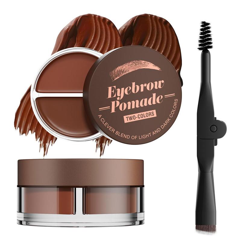 Long Lasting Eyebrow Pomade with Brush, Eyebrow Cream Gel, Tinted Eyebrows Enhancers, Eye Brow Makeup Tool for Daily Use, Christmas Gift