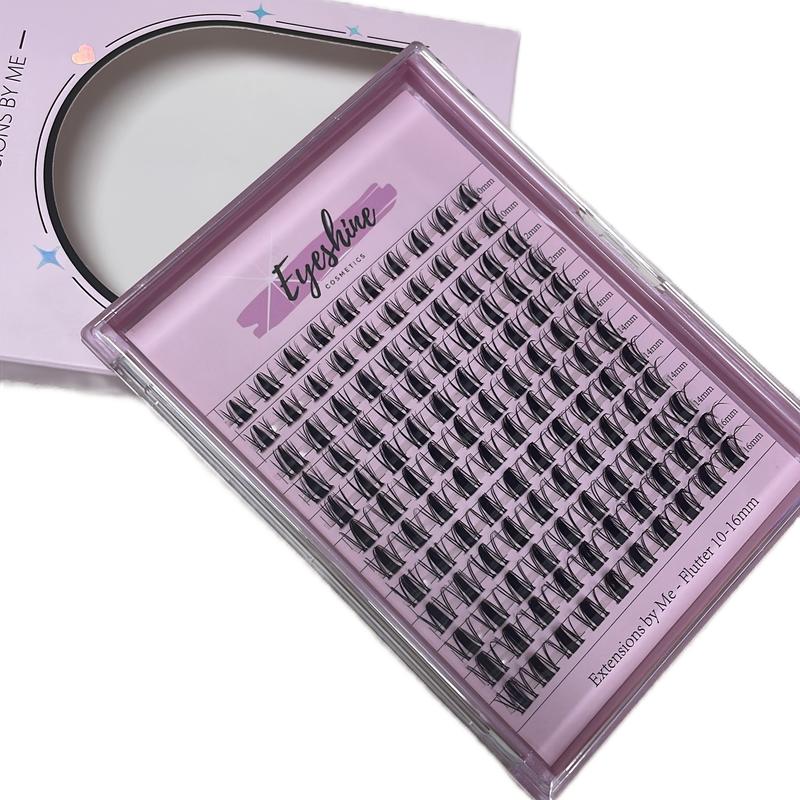 Eyeshine Flutter (black 10-16mm) spikes invisible band lash clusters only glue sold separately