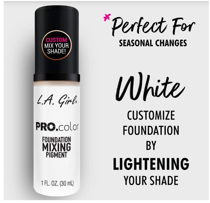 L.A. Girl PRO.matte Mixing Pigment Foundation, White, GLM711