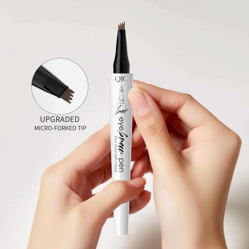 4-tip Liquid Eyebrow Pen, Waterproof Long Lasting Eyebrow Pencil, High Pigmented Brow Shading & Filling Pencil, Makeup Tool Easy To Apply, Eyebrow Pencil, Christmas Gift