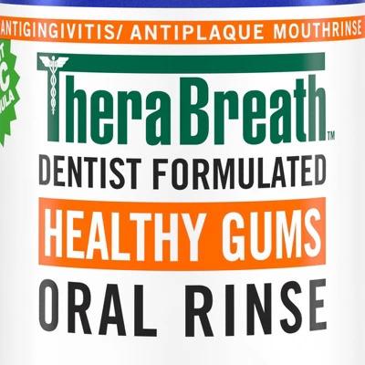 TheraBreath Healthy Mouthwash Rinse Mint - 16 fl oz