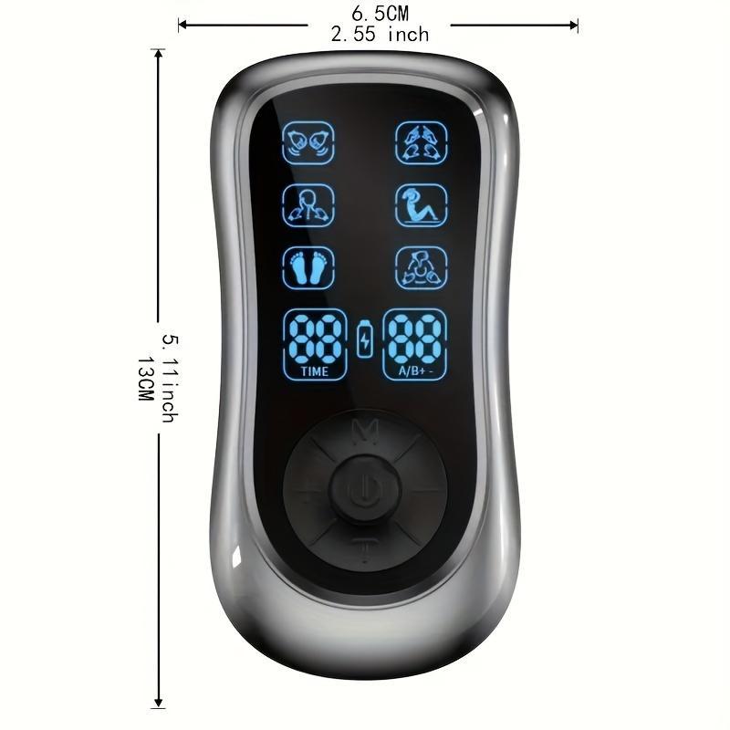 8-point Digital Massager, 1 Set USB Powered Electronic Pulse Massager, Muscle Stimulator for Muscle Relaxation