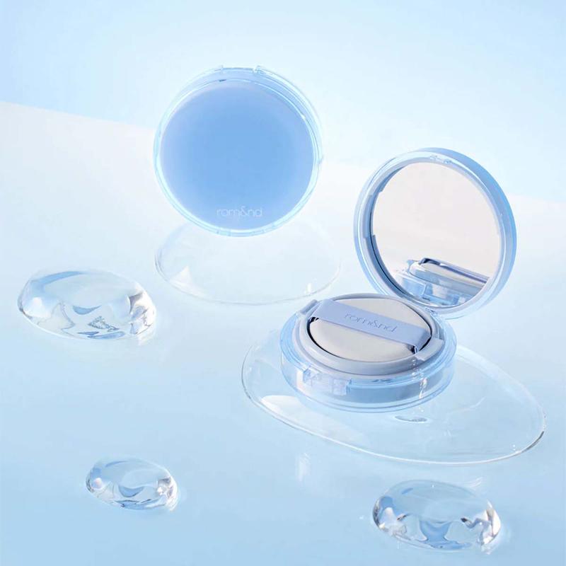 [Official rom&nd Partner] Bare Water Cushion (5 types) : Makeup, Glowing Dewy Coverage Radiant Finish Long-Lasting Korean Makeup Foundation Natural Glow, rom and Moisture Peach, k-beauty makeup, korean cushion foundation