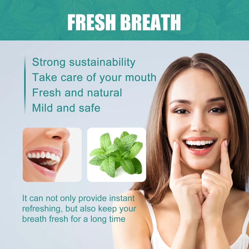 Fresh Breath Essence，Bad Breath Treatment for Adults, Natural Breath Freshening Drops for Bad Breath & Dry Mouth, Travel Size Concentrated, Alcohol Free teeth whitening kit