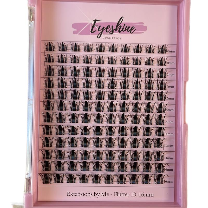 Eyeshine Flutter (black 10-16mm) spikes invisible band lash clusters only glue sold separately