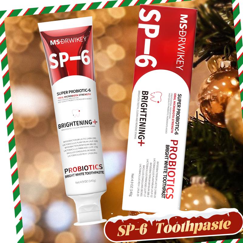 「HOT！」 MSDRWIKEY Sensitive Teeth & Cavity Protection Toothpaste, Cool Mint Flavor, 4.9oz | Christmas Stocking Stuffers