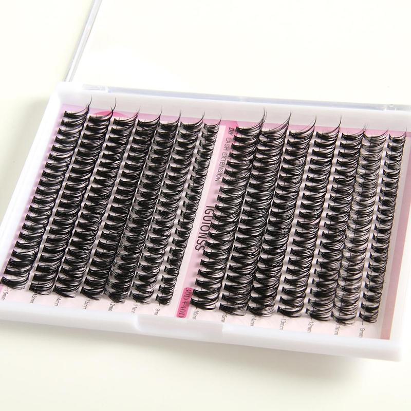 Mixed D Curl Individual False Eyelashes with Glue & Tweezers & Brush & Lash Remover, 30D 40D Eyelashes Extensions Kit, Eye Cosmetic for Daily Makeup, Trending Products