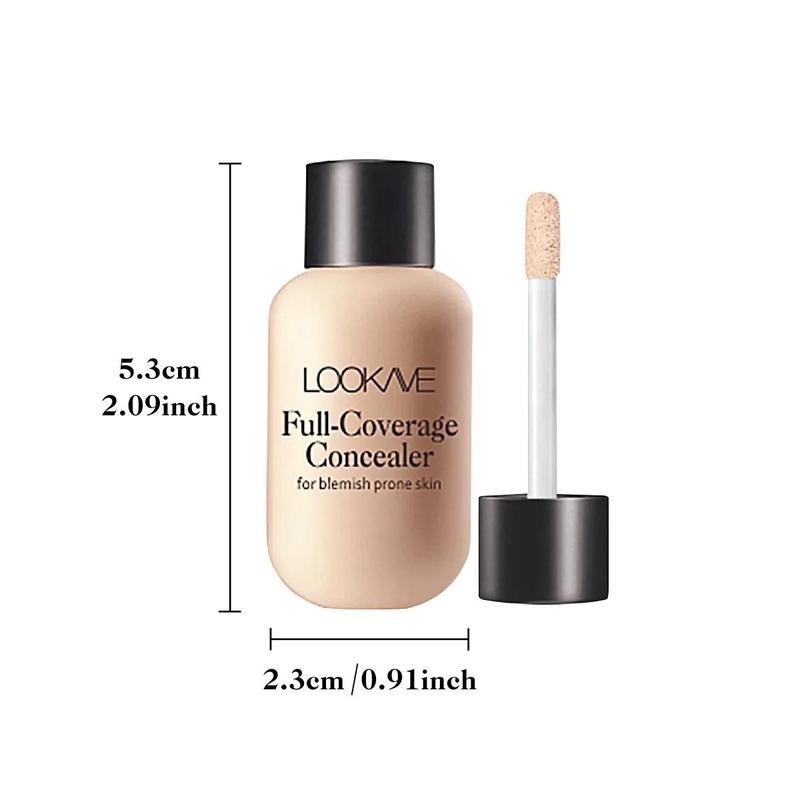 Long Lasting Lightweight Liquid Concealer, 1 Count Full Coverage Flawless Makeup Concealer, Makeup Accessories