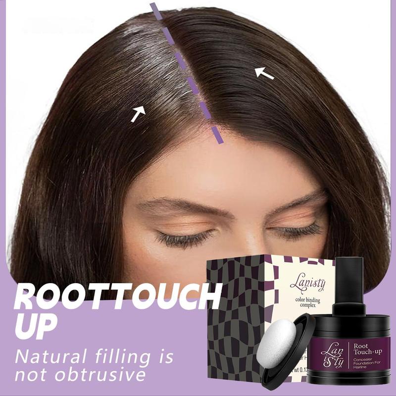 Hairline Powder(Dark Brown) Hair Root Dye, Instantly Hair Color Shadow Cover Gray Hair Root, Hair Touch-Up, Thin Hair Powder