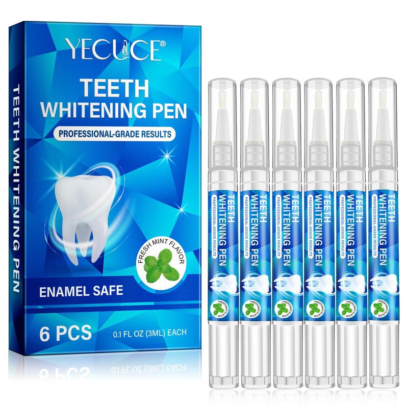 Teeth Brightening Pen, 6 pcs box Deep Cleaning Teeth Stains Removal Pen, Oral Care Product for Men & Women