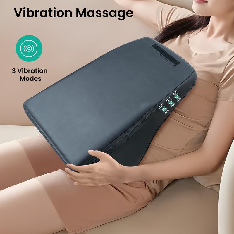 Snailax Back Massager, Shiatsu Lower Back Neck Massager with Heat, 3D Kneading Massage Pillow for Back Neck Shoulder LegsGifts for Mom, Dad