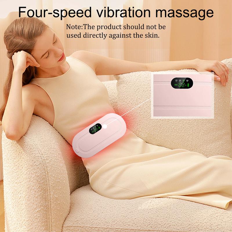 Wearable Electric Menstrual Heating Pad, Hot Massage Heating Pad, warming belt for Cramps with Vibration & Massage, Wonderful Gift for Ladies and Girls,Best Gifts for Chritmas\Girl Friend\New Year