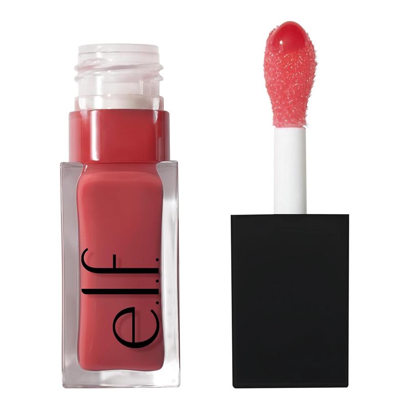 e.l.f. Glow Reviver Tinted Lip Oil, High-Shine Nourishing Lip Gloss Infused with Jojoba Oil, Vegan & Cruelty-Free, Crystal Clear Makeup Hydrating Lipstick Applicator