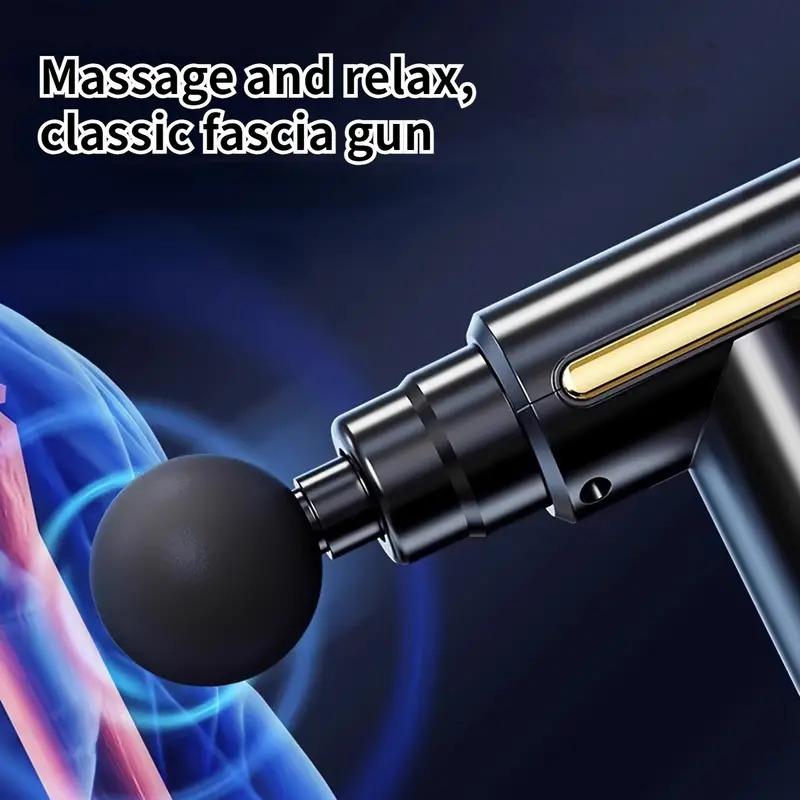 1200mAh Rechargeable Lithium Battery Powered Mini Handheld Massage Gun, Deep Tissue Muscle Percussion Massager for Body, Back, and Neck with High Torque Motor, Ideal for Father's Day and Mother's Day Gifts