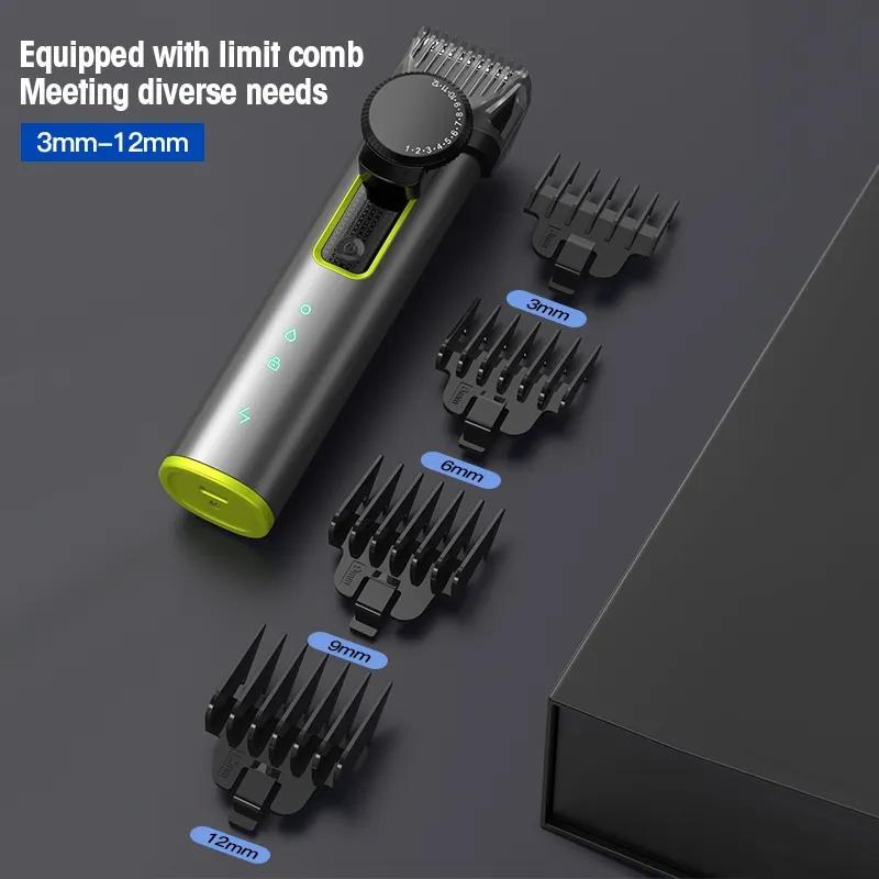 Professional Electric Cordless Men Body Grooming Kit, 1 Set IPX5 Waterproof Beard Nose Hair Trimmer, Hair Clipper Trimmer Neon Clipper, Stocking Fillers Gift