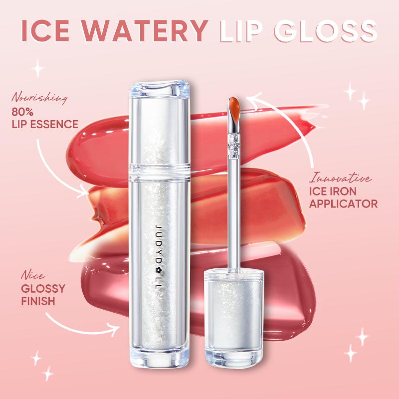 Judydoll Ice Watery Lip Gloss, Fall Winter Colors, Glossy Effect, Lip Care, Waterproof Long-lasting Moisturizing Liquid Lipstick, Mirror Lip Glaze, Plumping Gloss, Not Easy To Fade, Tinted Lipstick, Diverse Shades, Makeup Lip Cosmetic Holiday Gift