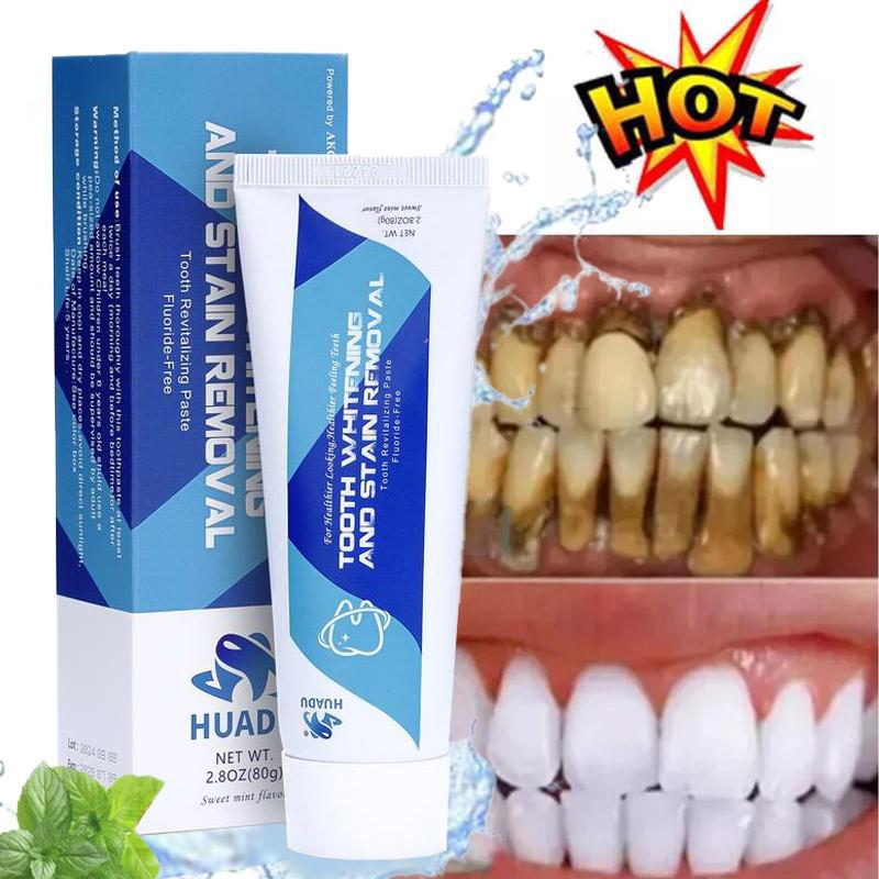 HUADU AKCMINS Whitening Toothpaste, Nanotechnology Ingredient, Anti Plaque, Fresh Breath, Oral Well healthy toothpaste