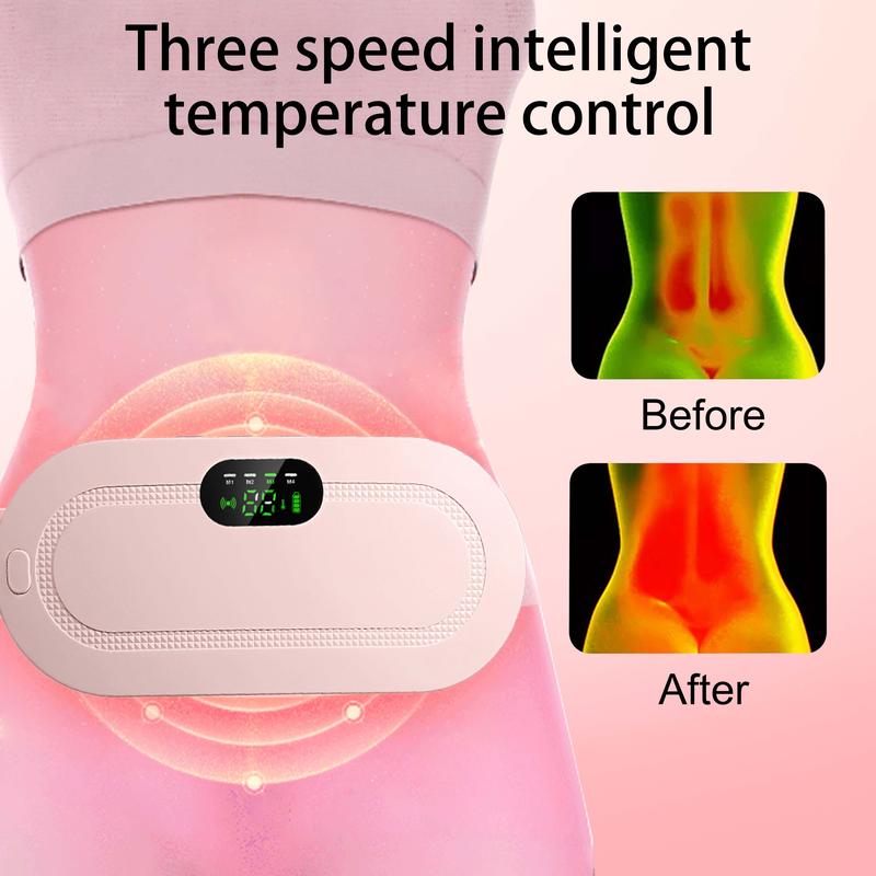 Wearable Electric Menstrual Heating Pad, Hot Massage Heating Pad, warming belt for Cramps with Vibration & Massage, Wonderful Gift for Ladies and Girls,Best Gifts for Chritmas\Girl Friend\New Year