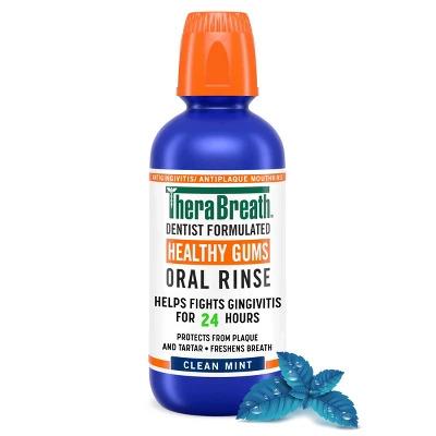 TheraBreath Healthy Mouthwash Rinse Mint - 16 fl oz