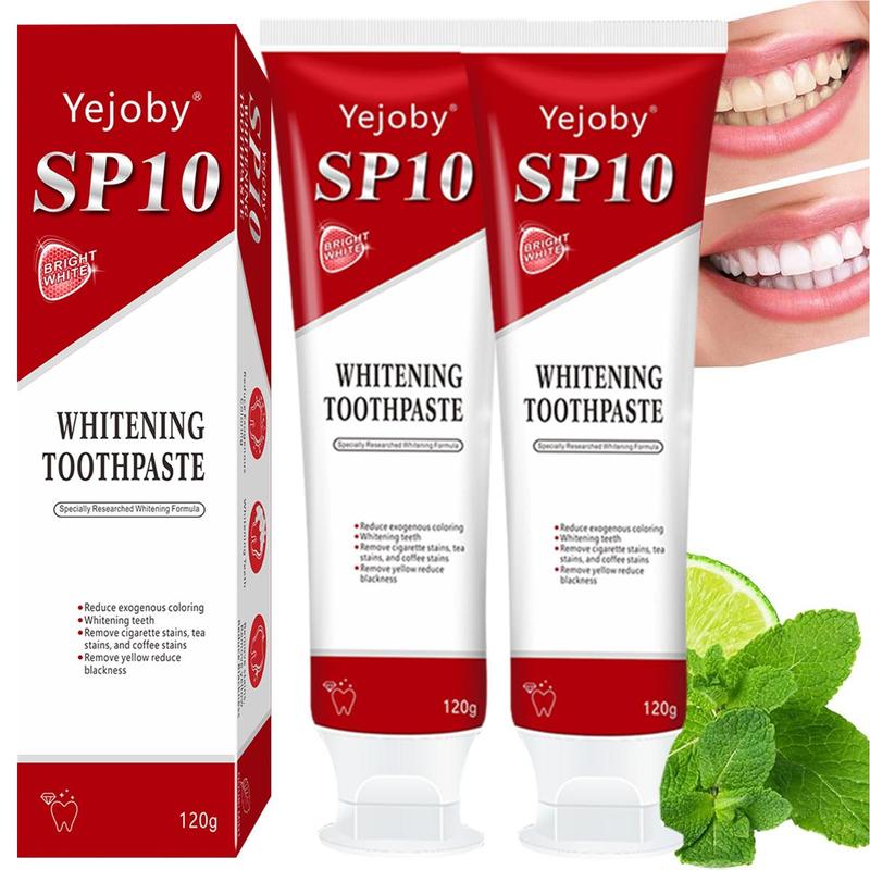 (3 Counts only 12$) SP-10 whitening Toothpaste, Super sp10 brightening Oral probiotic, sp 10 Bright White Toothpaste for Stain Removing, Fresh Breath & Teeth Health  Whitening Solution Effect is better than SP-7 and SP-8,SP-6 SP-4 sp-6 sp8 sp6 sp4 SP-10