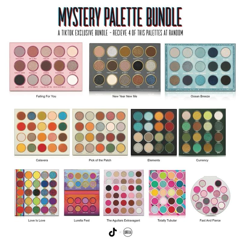 Lurella Cosmetics Limited Edition 4pc Eyeshadow Palette Mystery Box Set