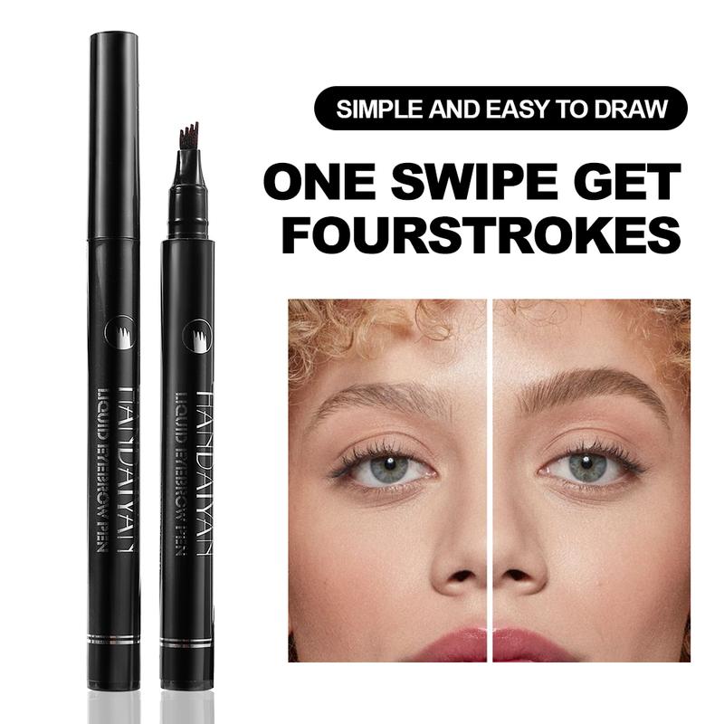 Waterproof 4-Pronged Eyebrow Pencil – Easy Hair-Like Strokes for Natural, Long-Lasting Brows, Smudge-Free Confidence All Day Cosmetic Makeup