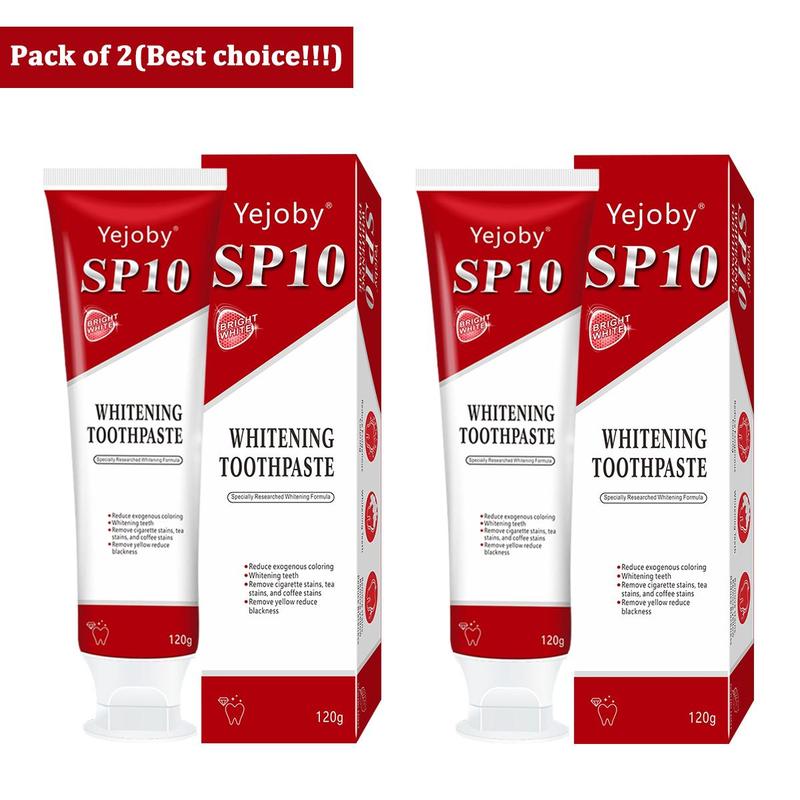 (3 Counts only 12$) SP-10 whitening Toothpaste, Super sp10 brightening Oral probiotic, sp 10 Bright White Toothpaste for Stain Removing, Fresh Breath & Teeth Health  Whitening Solution Effect is better than SP-7 and SP-8,SP-6 SP-4 sp-6 sp8 sp6 sp4 SP-10