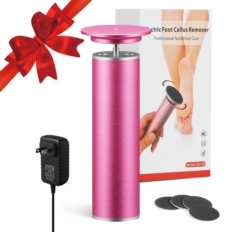 Electric Foot File, 1 Set Electric Foot Callus Remover, Exfoliating Foot File Pedicure Tool, Professional Foot Care Tool for Women & Men, Callus Remover for Feet, Nail Equipment, Christmas Gift