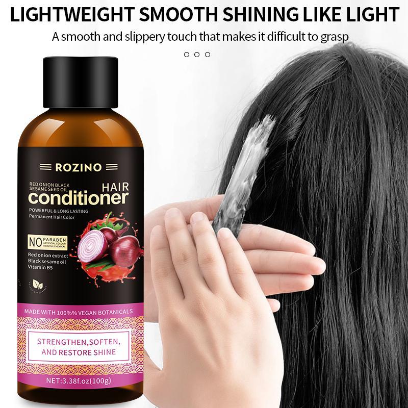 Red Onion Extract Hair Shampoo & Conditioner Set, 2pcs set Deep Cleaning & Care Hair Product, Hair Care for Home & Travel