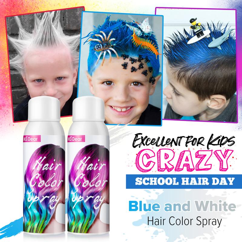 Hair Color Spray Hair Dye Pomades Disposable Natural Hair Style Washable Temporary Hair Spray Halloween Christmas Party For Kids Adults