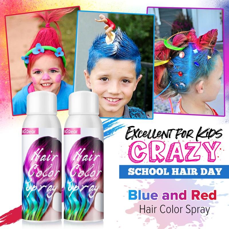 Hair Color Spray Hair Dye Pomades Disposable Natural Hair Style Washable Temporary Hair Spray Halloween Christmas Party For Kids Adults