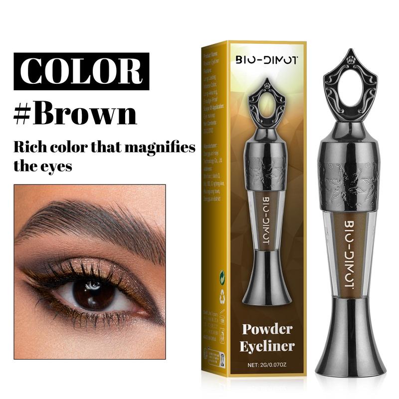 Long-lasting Eyeliner Powder, 1 2 Counts Smudge-proof Eyeliner Powder, Natural Eye Makeup Powder for Women & Girls