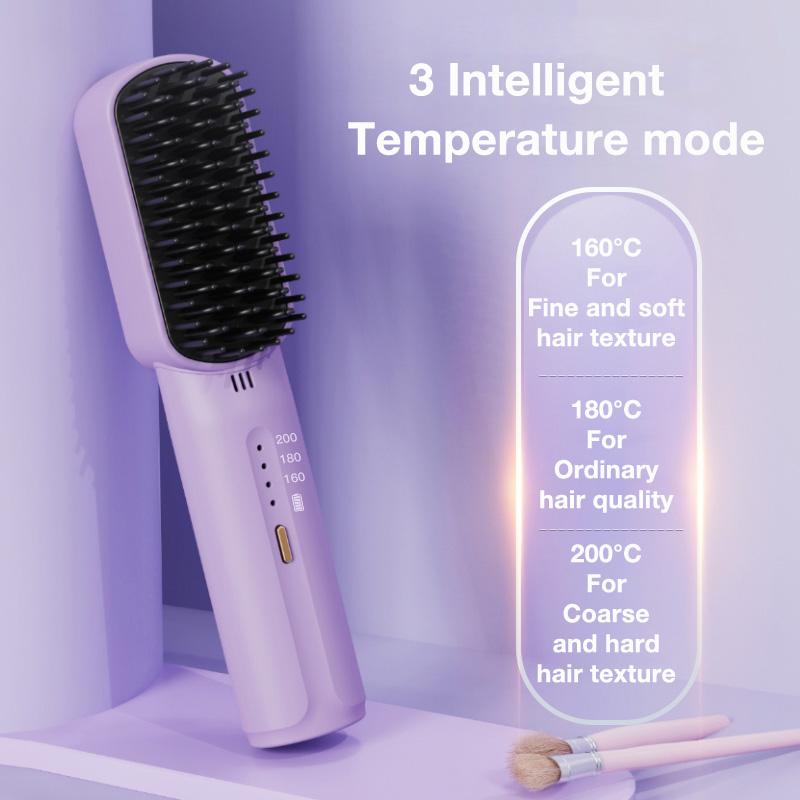 [Christmas Deals] Hair Straightener Comb Styling Tool for Frizz-Free Comfort Salon Hair waver Brush straightener